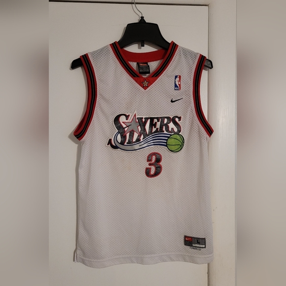 Nike Shirts & Tops White Nike Allen Iverson Kids Jersey